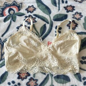 Aerie Cream Lace Bralette